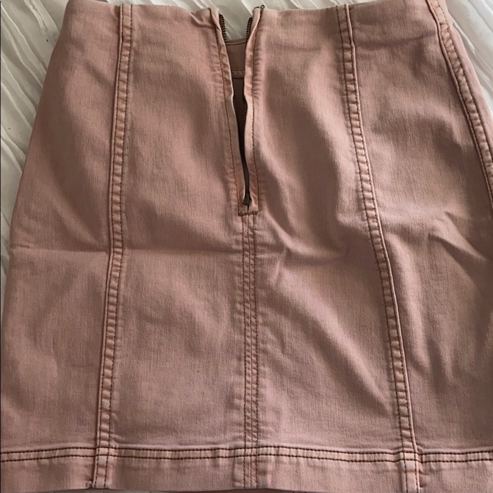 Pink high waisted skirt. Free People (6) - Picture 2 of 3